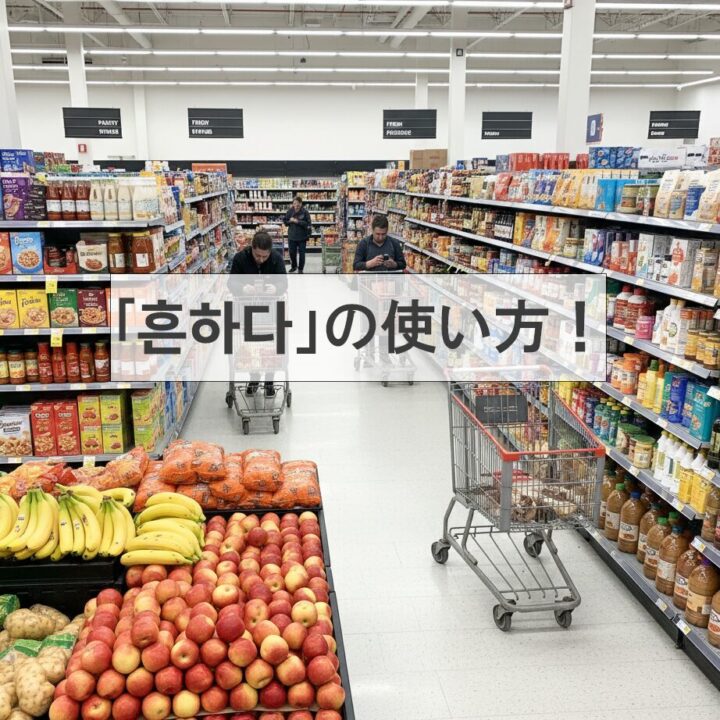 韓国語:形容詞「흔하다」の使い方!
